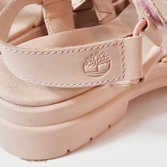Timberland London Vibe 3 Band sandals In Pink Grain SIZE 9.5 Grandpa Fisherman - Picture 6 of 11